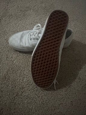 Vans White Checkerboard Low-Top Sneakers